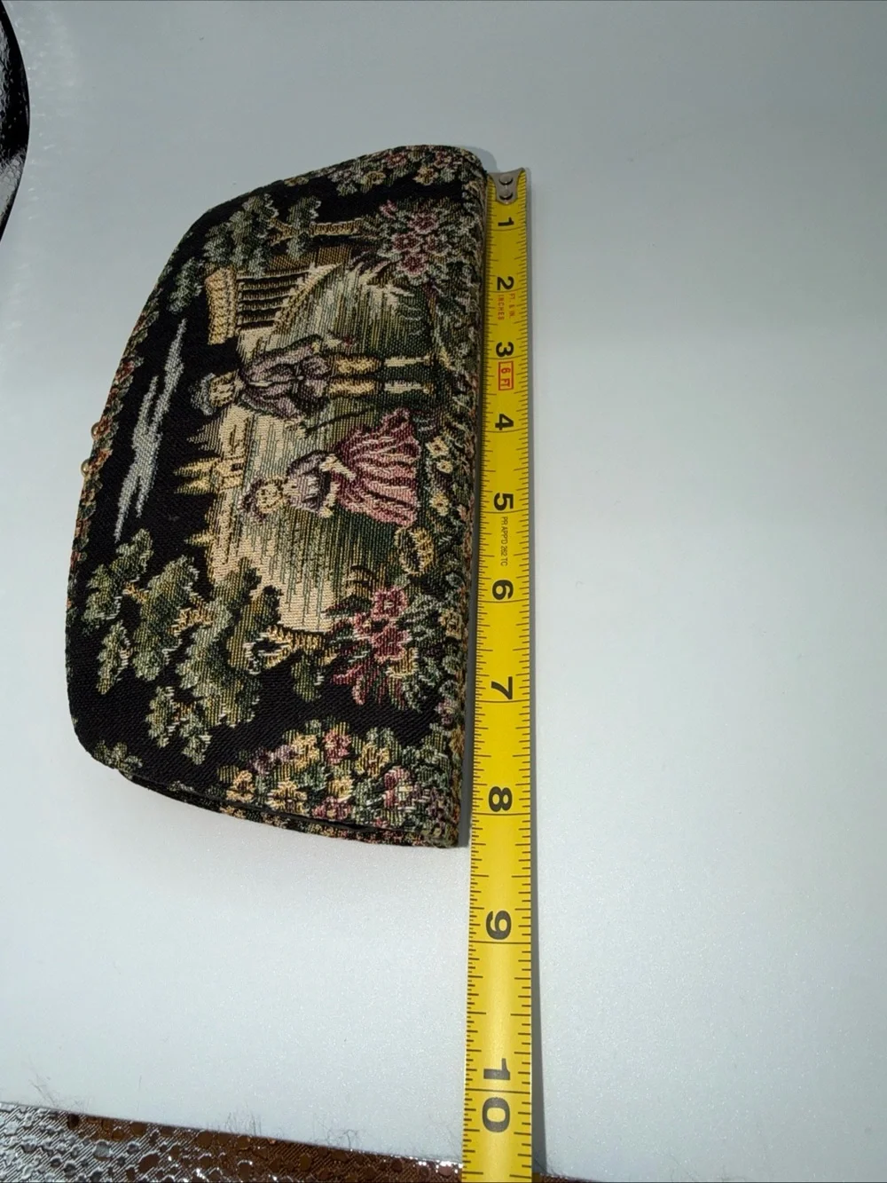 Vintage Baronet Victorian Tapestry 4 Compartment Clutch Wallet Kisslock  Clasp